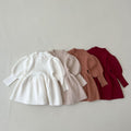 Girls' Western Style Princess Knitted Dress
