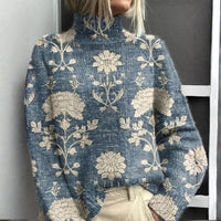 Printed Casual Cloak Coat Cardigan Sweater