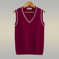 Thickened V-neck Pullover Woolen Vest Men