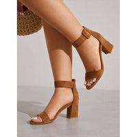 Open Toe Sandals With Heel Wrapped Strap