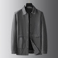 Plus Size Men's Clothing Loose Stand Collar Coat