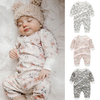 Spring And Autumn Organic Cotton Baby Jumpsuit