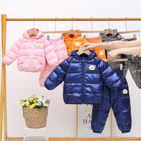Children's Down And Wadded Jacket Sets Thick Wash-free Outer Wear