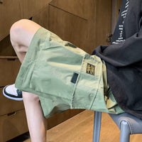 Japanese Style Outer Wear Big Workwear With Pocket Shorts