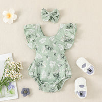 Infant Toddler New Sleeveless Triangle Rompers Baby Cute Strap Jumpsuit