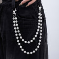 Fashion Premium Diamond Ball Zipper Men's Hip Hop Waist Chain Pendants