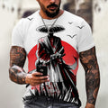 Men's Summer Trendy Ninja Printed Top Casual Short Sleeve