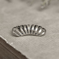 Dark Night 925 Sterling Silver Ring Non-Piercing Earring