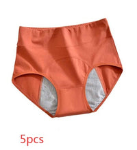 Women's Cotton High Waist Physiological Underwear