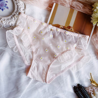 Underwear Women's Small Daisy Ruffled Summer Mesh Japanese Style