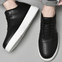 Mens Casual Korean-style Low-top White Sneakers