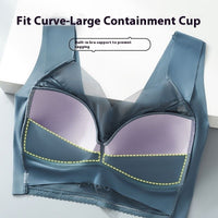 Ice Silk Lace Thin Seamless Back Shaping Bra