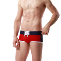 Men's Camouflage Fashion Low Waist Boxer Swimming Trunks