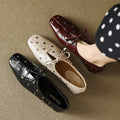 Leather Rivets Mary Jane Elegant Spring Leather Shoes