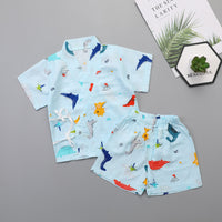 Newborn Gauze Air-Conditioned Pajamas