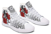 Printed Couple High-top Canvas Shoes