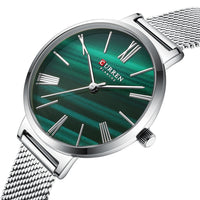 Roman Numeral Ultra-thin Mesh Strap Womens Watch