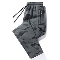 Men's Autumn Winter Cotton Casual Plus-sized Ankle Banded Pants