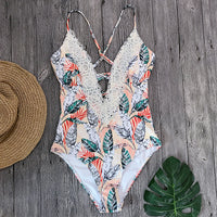 New lace one-piece swimsuit