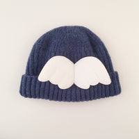 Angel wings children's woolen hat