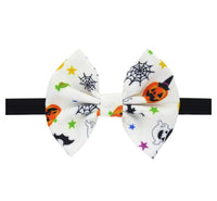 Children's pumpkin head elastic bow headband