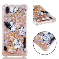 Transparent glitter quicksand TPU soft shell