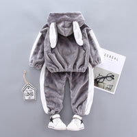 Autumn And Winter Children's Flannel Zipper Suit