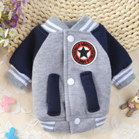 Dog baseball uniform cotton sweater