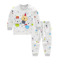 Pure cotton two-piece suit for boys and girls