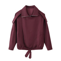 Women's Solid Color Loose And Versatile Loose-fit Jacket Coat