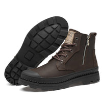 All-Match Comfortable Rubber Sole Side Zipper Large Size Martin Boots