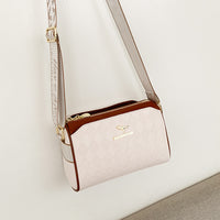 New Leather Indentation Fashionable Stylish Simple Messenger Bag