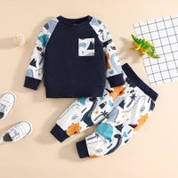 Cute Animal Cartoon Autumn Long-sleeved Suit