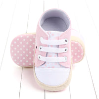 Spring and autumn casual elastic baby canvas shoes