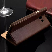 Clamshell leather phone protective leather case