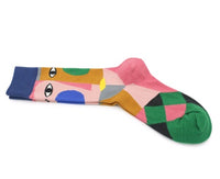 Autumn and winter personality Europe and the United States abstract art socks men and women couples college wind tube socks street tide socks
