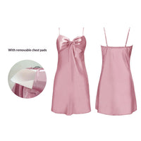 Strap Nightgown With Chest Pads Womens Loungewear