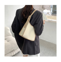 Female Summer New Stitching Shoulder Handbag Fashion All-match Niche High Sense Underarm Bag