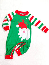 Old Man Striped Christmas Homecare Pajamas