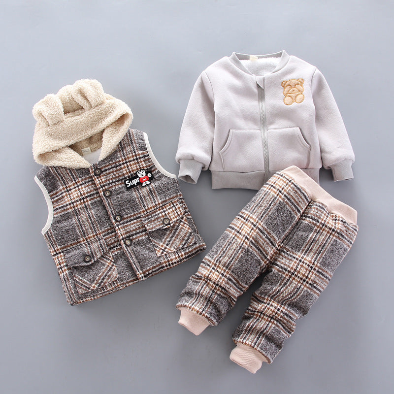 Winter Korean baby boy suit