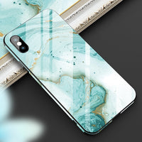 New color edge marble phone case