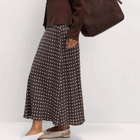 Lady's Polka Dot Print Dress