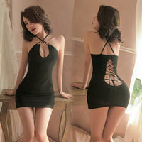 Cross Tie Backless Dress Underwear Women's Nightdress Passion