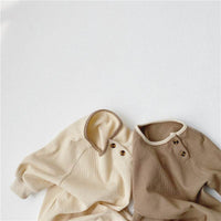Comfortable And Simple Baby Long-sleeved One-piece