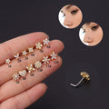 20G Stainless Steel Micro Set Zircon Nose Stud