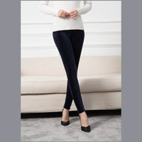 Women's Outer Wear Fleece Stretch Leggings With Small Feet