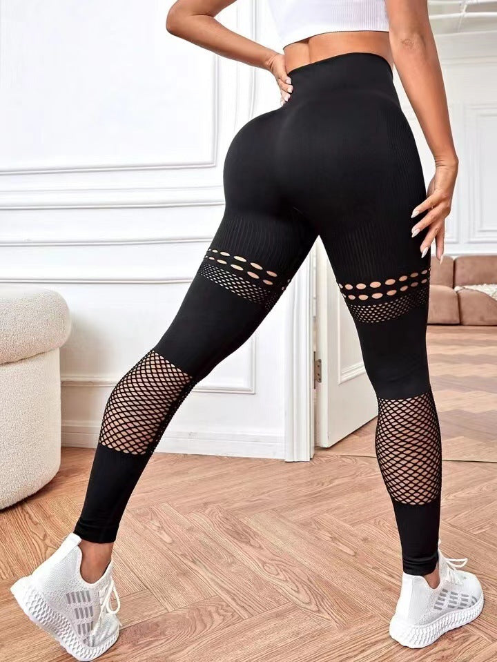 Hollow Seamless Yoga Pants Training Fitness