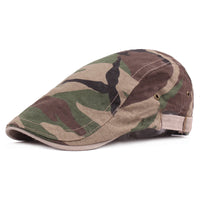 Men's casual beret goes with camouflage cap