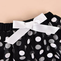 Ghost black and white mesh skirt