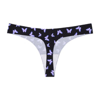 Butterfly Print Plus Size Ice Silk Seamless Invisible Lady